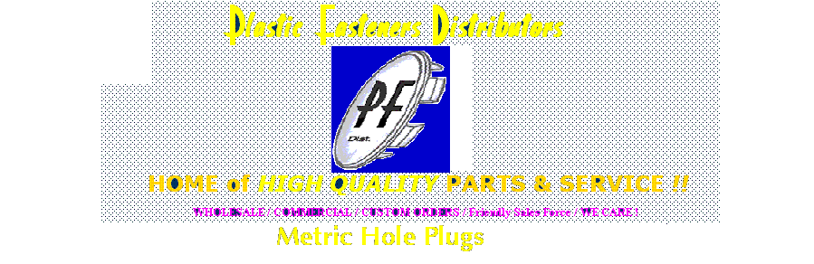 Metric Hole Plugs