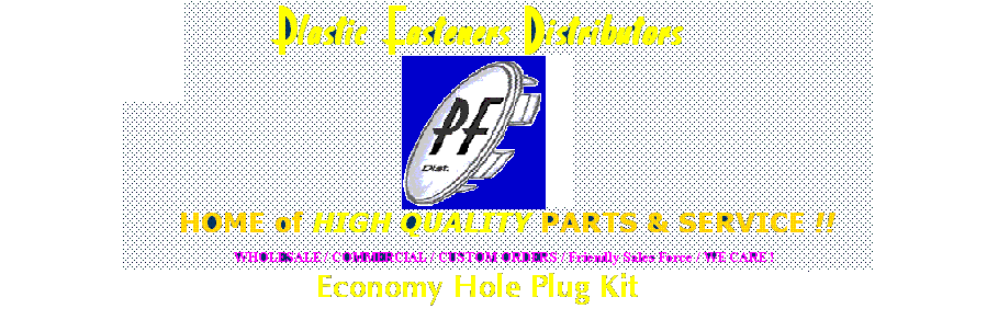 Economy Hole Plug Kit